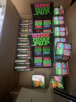 NeeDoh Funky Pup & SqueeZZa Sensory Toy Lot