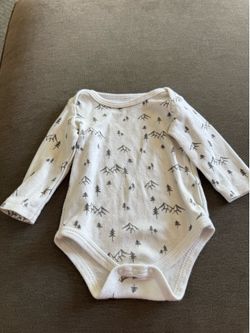 Yoga Sprout 0-3M Baby Bodysuit Mountain Tree Print
