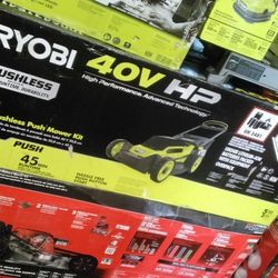 RYOBI 20" 40V BRUSHLESS PUSH MOWER KIT 