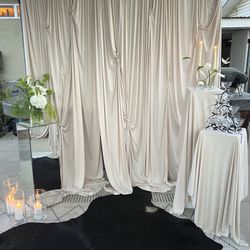 White Wood Party Pedestals- Plinth - Flower Stand