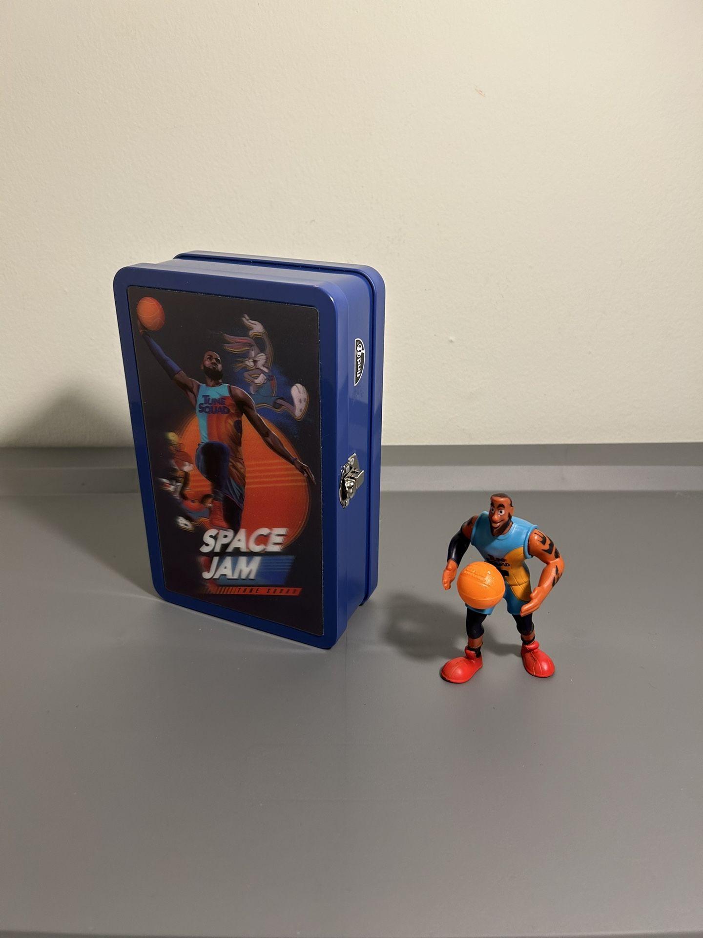 Space Jam: A New Legacy LeBron James Mini Figure + Collectible Metal Tin Bundle