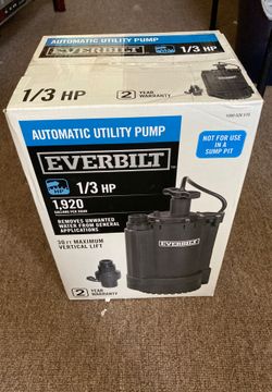 Everbilt automatic utility pump