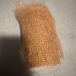 Burlap Orange Ribbon
