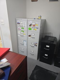 HON 4-Drawer Vertical File Cabinets – Set of 2