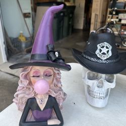 Halloween Decor Witch Skeleton 