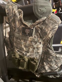 ARMY ACU BULLETPROOF VEST FULL KEVLAR