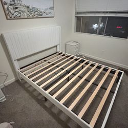 White Queen Bed Frame 