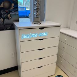 White Katy Five Drawer Dresser Chest Cajonera Comoda Nueva 