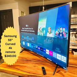 Samsung Curved 55” Excellent Picture! 4k UHD HDR