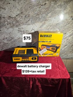 Dewalt battery charger $139+tax retail