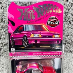 Hot Wheels Red Line Club 1993 Ford Mustang Cobra R Pink Edition 2024