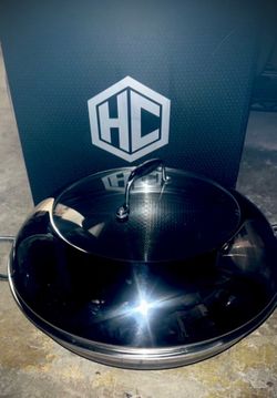 ✨HexClad 14” Hybrid Wok with Lid – Like New – $130 FIRM