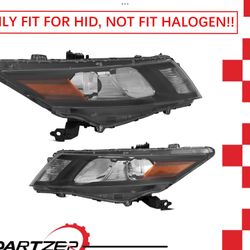 Set Of Headlights For Honda Crosstour With HID Bulbs