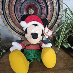 Vintage Mickey Mouse Limited Edition Christmas Plush