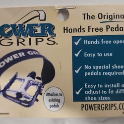 Power Grips Bicycle Pedal Strap Set – The Original Hands-Free Pedal Straps Provide an Easy Entry and exit Way to Increased Power for All Levels of Cyc