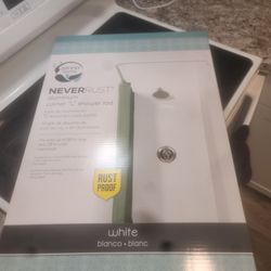 ZENNA HOME NEVERRUST "L CORNER" SHOWER ROD