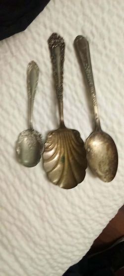 Antique Sterling Silver Spoons
