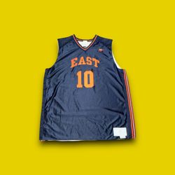 Vintage Nike Supreme Court Basketball Jersey Reversible East #10 Mens Size 2XL