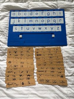 Instalearn Board with letters and practice strips