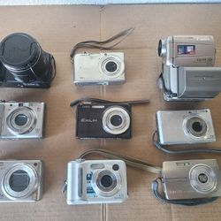 Lot Of Digital Cameras Nikon Canon Sony Olympus Casio Panasonic