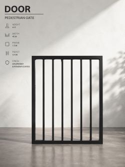 40” Wrought Iron Walk Gate | 4’, 5’, 6’, 8’ Available