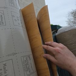 Light brown vinyl flooring