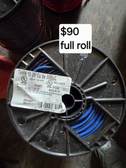 Copper wire #10 stranded THHN
500 FEET