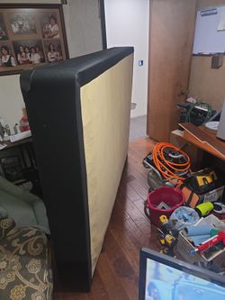 Like new box spring- queen size: free