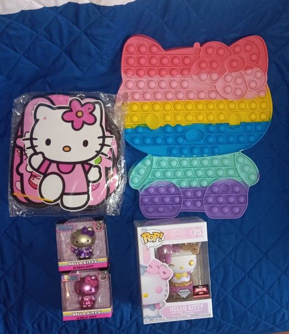 HELLO KITTY BIRTHDAY BALLOON PARTY DECORATION & FIGURES SET BUNDLE COLLECTION