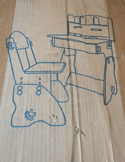 Girls Pink Desk With Chair. New In Box.