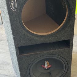 Dual 12 Inch Subwoofer Enclosure. Heavy And Solid!!! Nice!!! message for address. Renton. Pick up only.