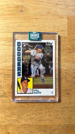 2019 Topps Baseball Archives Signature Series Will Smith Autograph 1/1