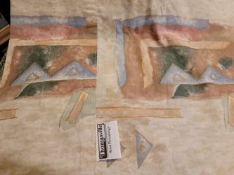 Thomasville Southwestern Pattern Fabric Panel valance. 84"×17"