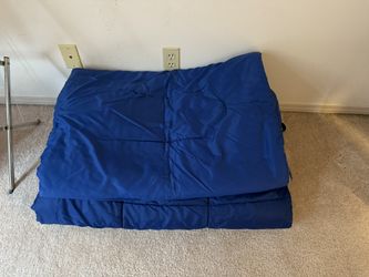Two  Vintage Blue Sleeping Bags White Stag