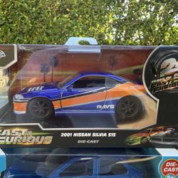 Jada Fast & Furious 25th Anniversary 2001 Nissan Silvia S15 1:43 Scale