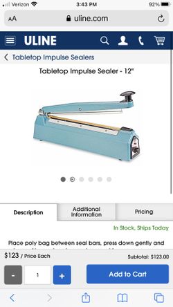 Bag Sealer (stock Photo)