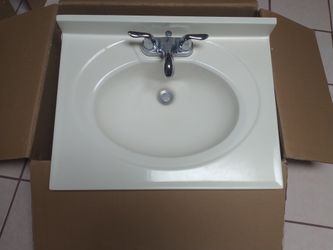 BATHROOM SINK AND FAUCET