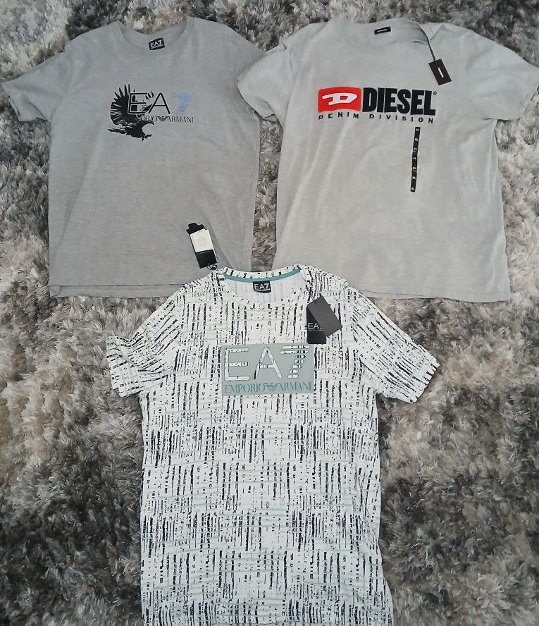 T Shirts Diesel, 2 Emporio Armani