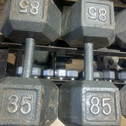 85lb Dumbbells 