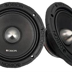 Orion HCCA654NHP HCCA 6.5" 450 RMS Ultra High Performance Pro Audio Midrange Speakers 4 Ohm 1800 Watt Max PAIR