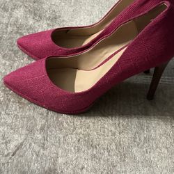 Charles By Charles David Linen magenta Pump