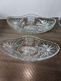 Vintage Anchor Hocking Star Of David Bowls