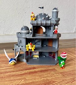 Super Mario Bowser Castle Playset with Figures – Complete Bundle
