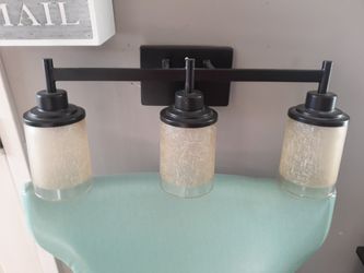 Bathroom lights.