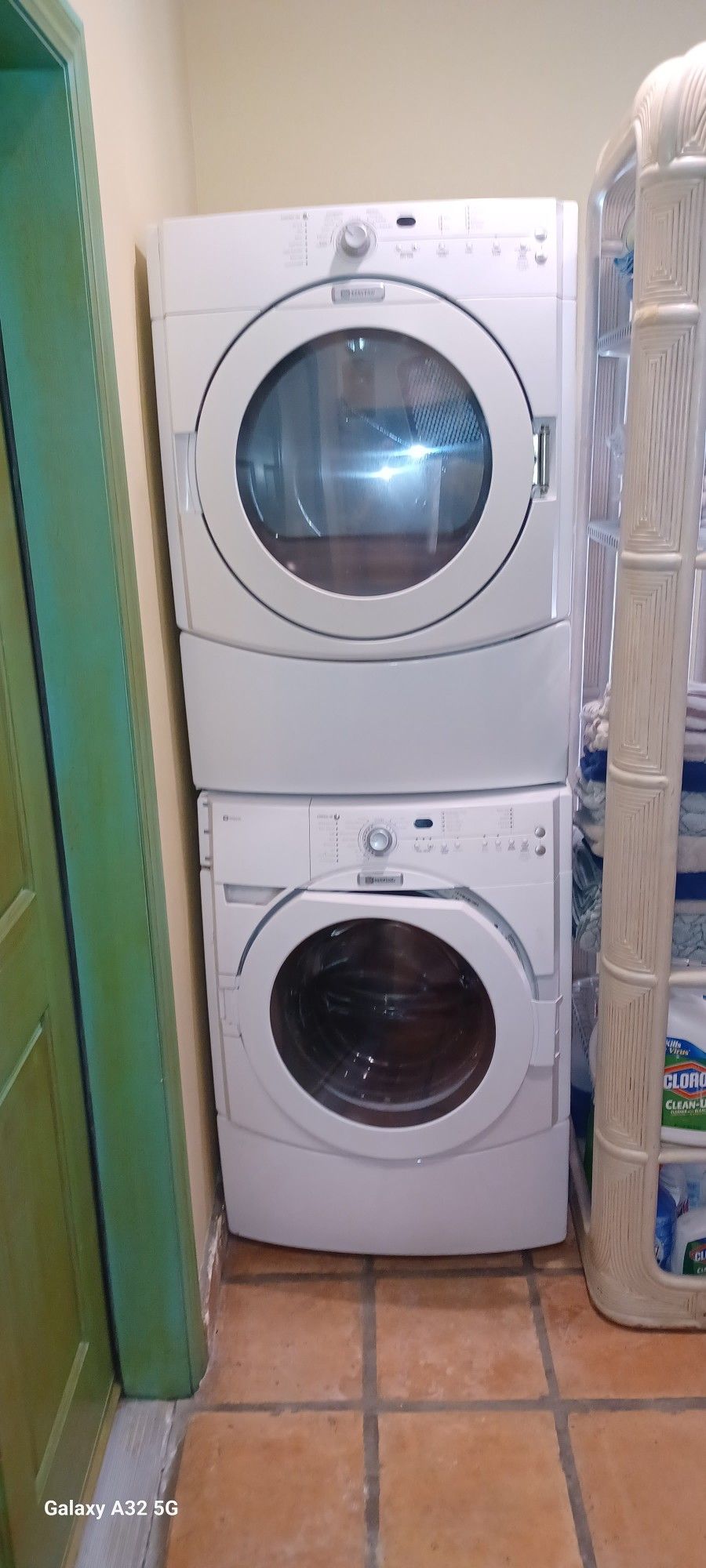Maytag Gas Dryer & Leaky Washing Machine $400pair as is.