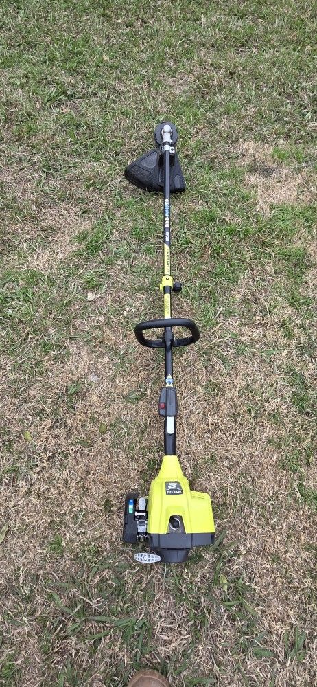 25 cc 2-Stroke Attachment Capable Full Crank Straight Gas Shaft String Trimmer