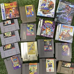 Nintendo, NES, Nintendo GameCube, Gameboy advance, Gameboy Color, Metroid, Sonic, Super Nintendo, Zombies Ate My Neighbors