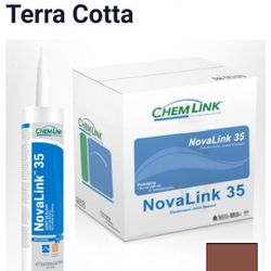 Terracotta Elastomeric Sealant Caulking Chemlink Novalink 35 Joint Sealant 10.1 Oz Tubes 