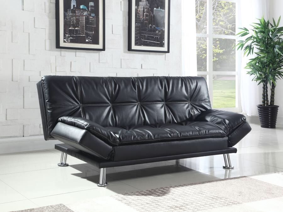 Beautiful Futon, additional add ons available, storage ottoman and chaise