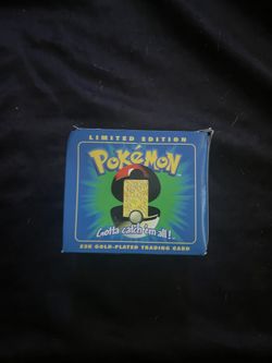 pokémon 23k gold plated trading card